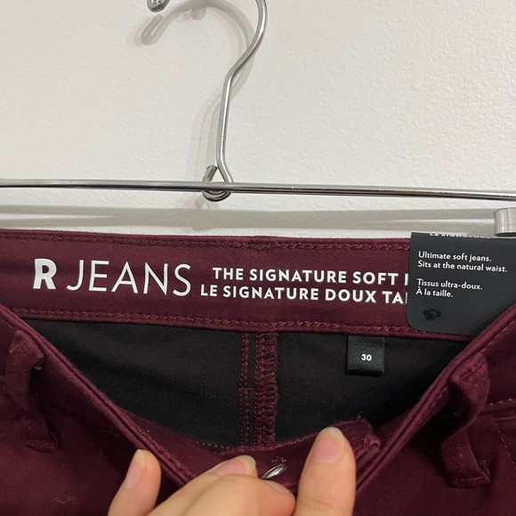 SOLD - Reitmans burgundy capris - Picture 2 of 4